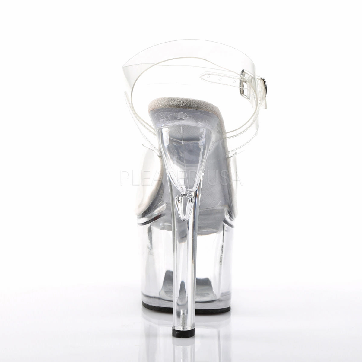 Hate Ankle Boots 7 Inch Heel TREASURE-708 Clear