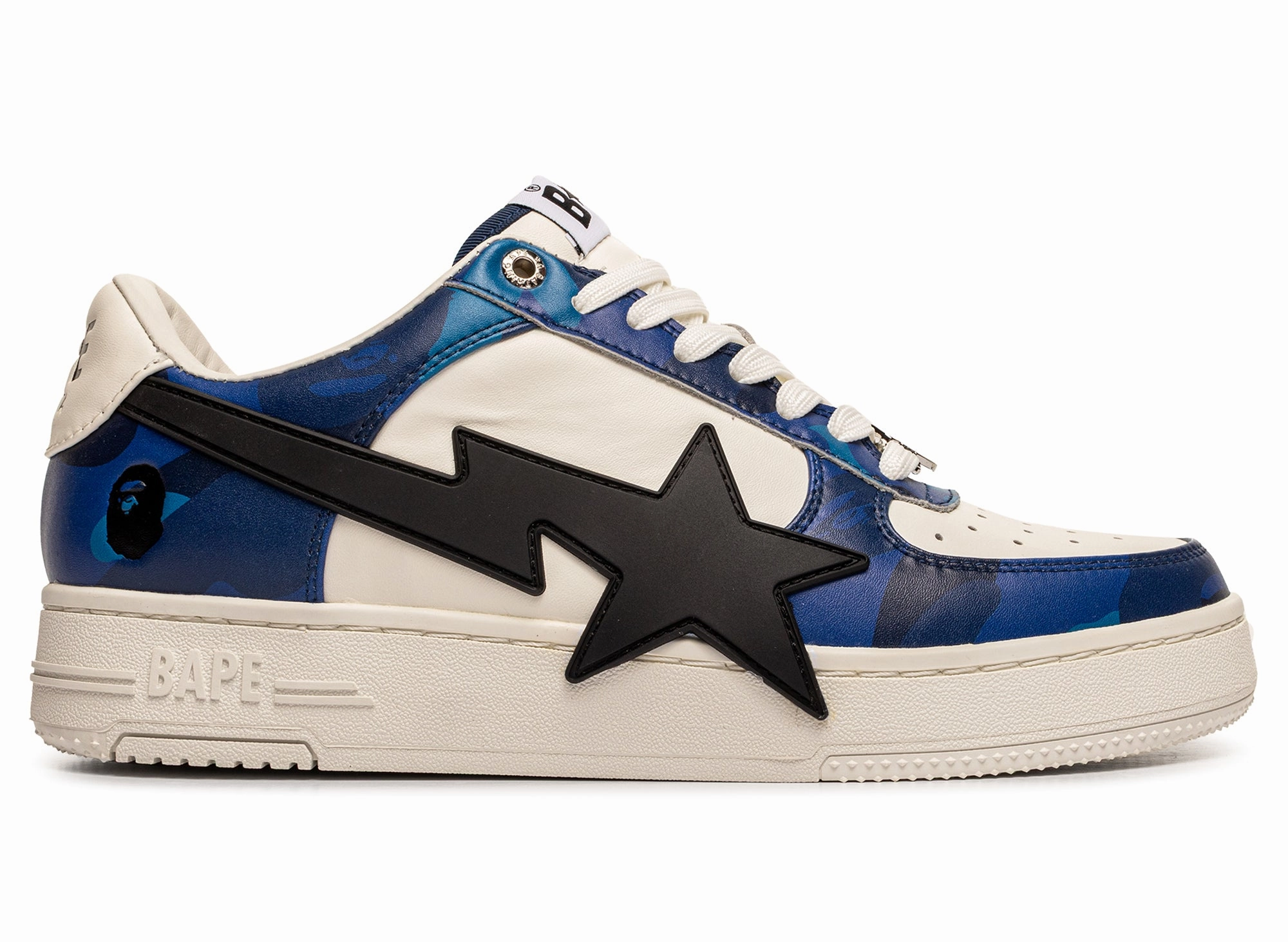Stud Trim Brogues A Bathing Ape Bape Sta OS #1 M1 in Blue
