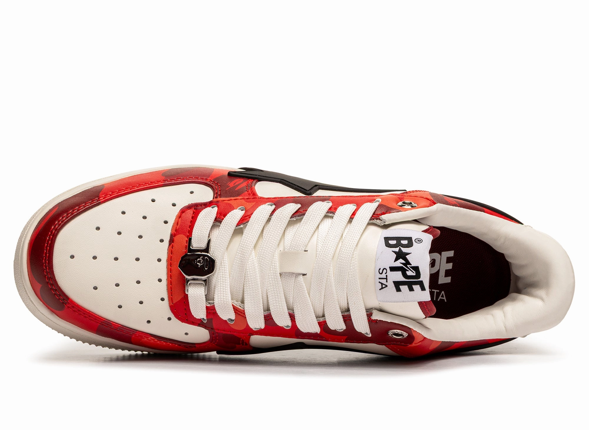 A Bathing Ape Bape Sta OS #1 M1 in Red Wide Fit Brogue Boots