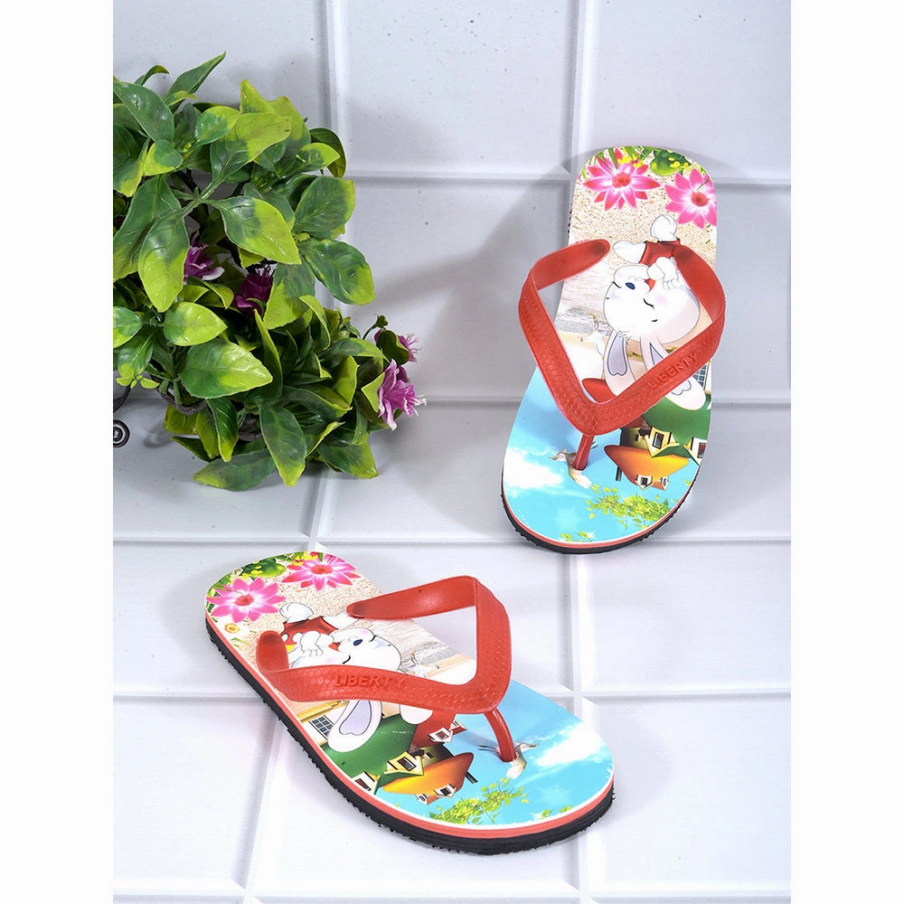 A-HA By Liberty AHA-127E Red Flip Flop For Kids Xero Rain Boots