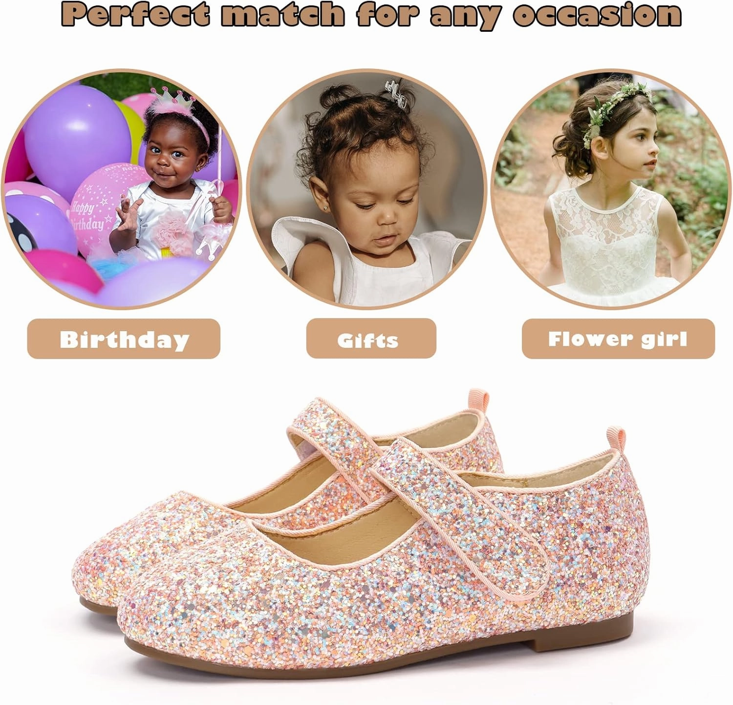 Pronation Asics Running Shoes ADAMUMU Girls Dress Up Shoes Sparkly Shoes for Girls Princess Mary Jane School Uniform Dress Shoes in Performance, Prom and Graduation for Toddler/Little/Big Kids