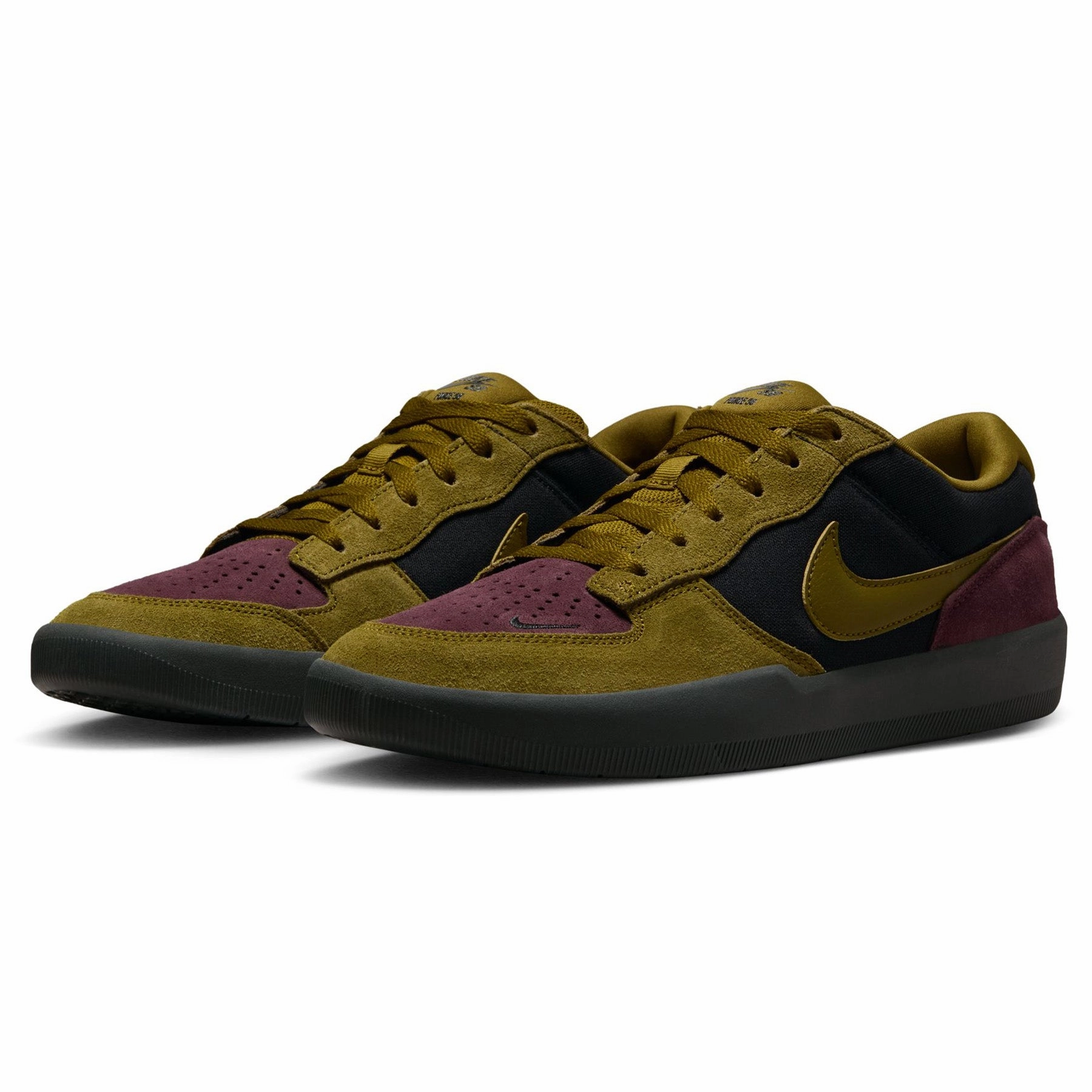 Nike SB Force 58 Black/Olive Flak/Burgundy Crush Nike Track And Field Throwing Shoes