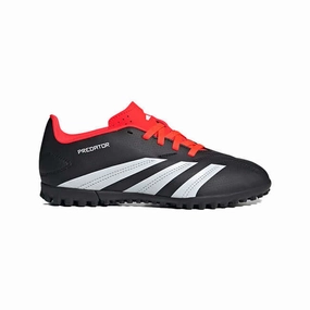 Boots Flat Adidas Football Kids Predator Club Turf Boots Core Black / Cloud White / Solar Red