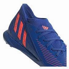 adidas Kid's X Predator EDGE 3 TF J Blue/Red Soccer Cleats Elite