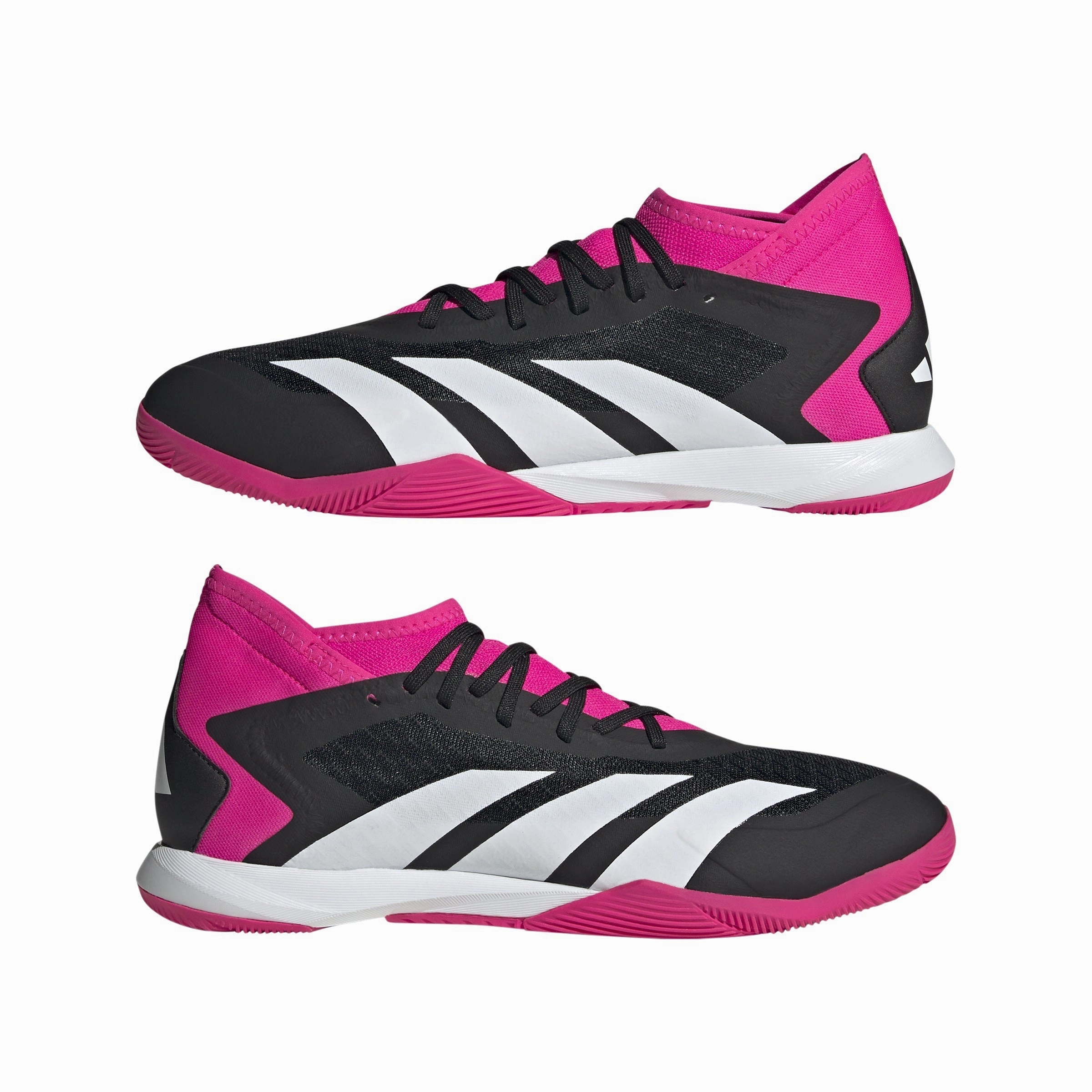 Best Soccer Cleats For Pronation adidas Predator Accuracy.3 IN Indoor Soccer Shoes- Black/White/Shock Pink