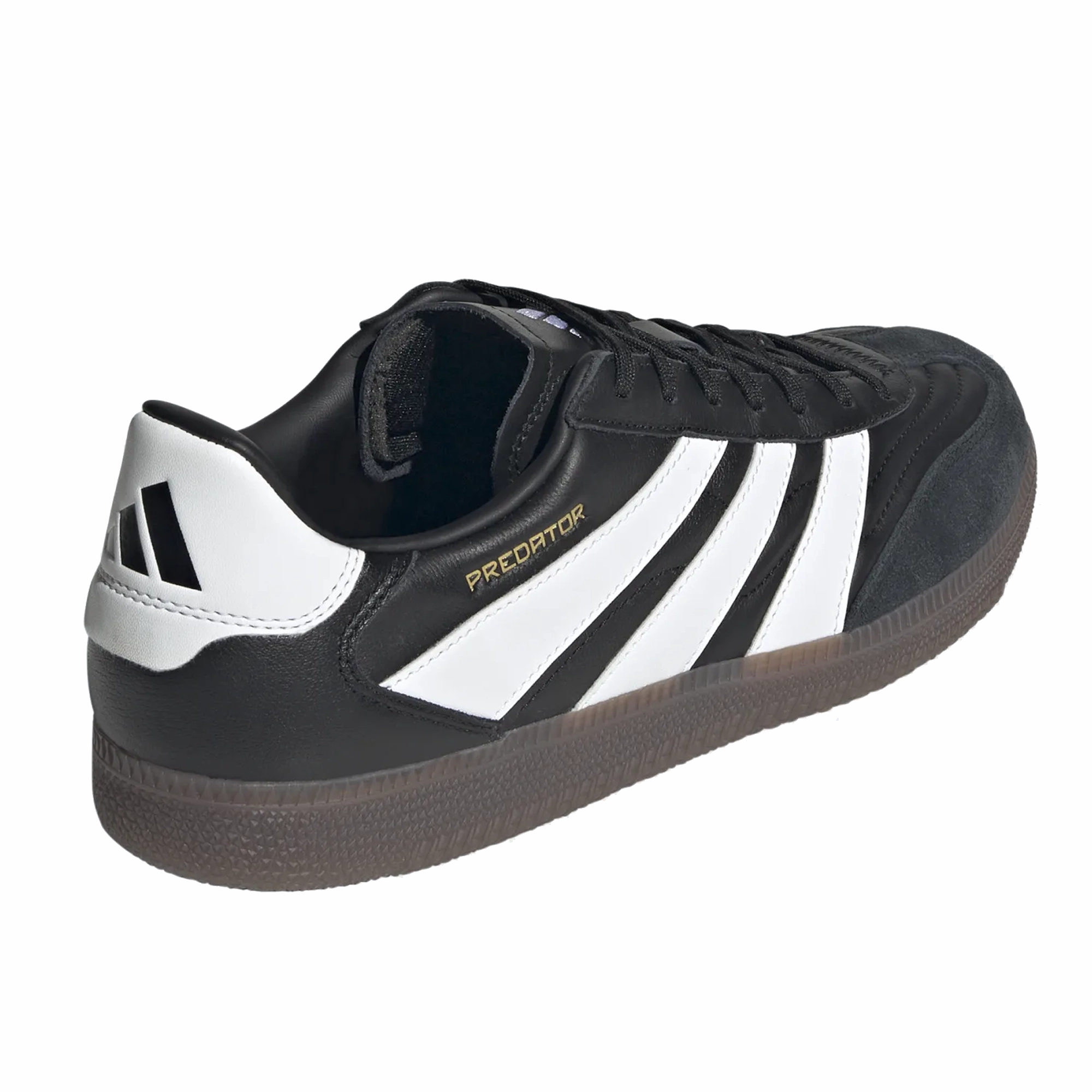 Bolt Cleats Soccer adidas Predator Freestyle Indoor Soccer Shoes (Black/White/Gold Metallic)