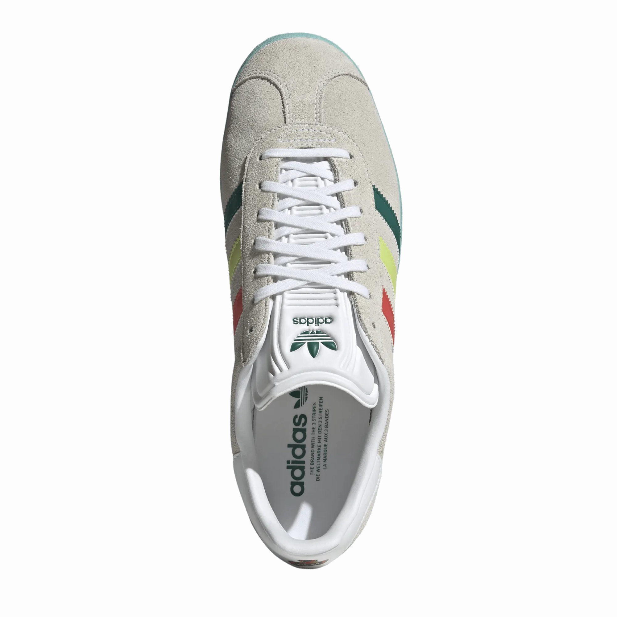 adidas San Jose Clash Gazelle Soccer Shoes (White/Multi) Best Soccer Cleats For Forwards