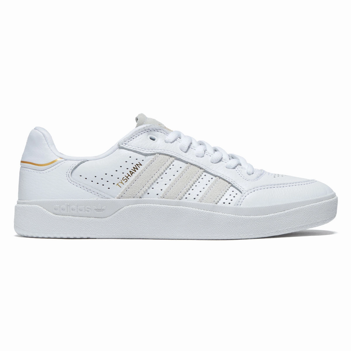 Adidas Tyshawn Low Shoes - Ftwr White/Ftwr White/Gold Metallic Nyjah Huston Skate