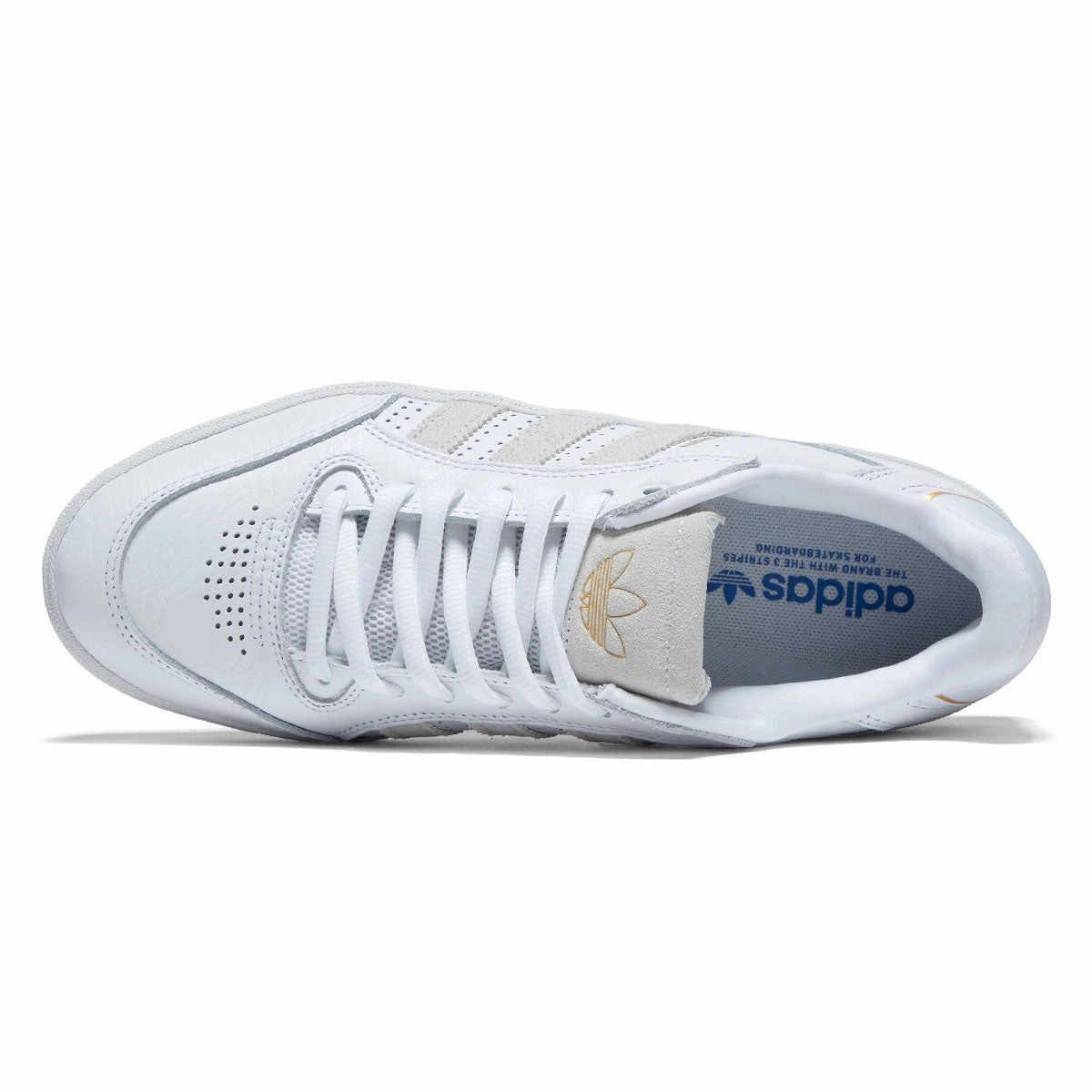 Ways To Tie Skate Shoes Adidas Tyshawn Low Shoes - Ftwr White/Ftwr White/Gold Metallic