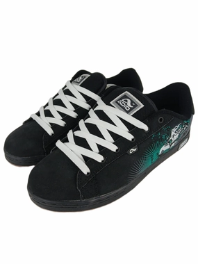 Nike Camouflage Shoes Adio Eugene SL Black Green Gum Wolf Skull Print US Mens Size 9.5 Vintage Sample Shoes