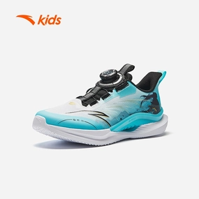anta kids boys kyrie irving running shoes A125C5514-4 -blue/white/black Asher Dx Suede Skate Shoes