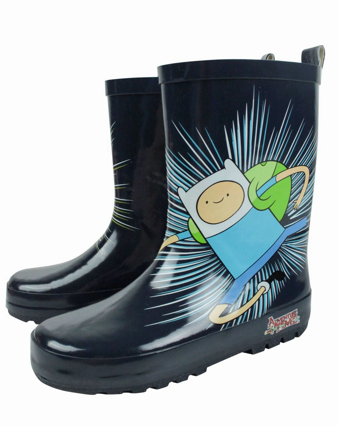 Adventure Time Boys Blue Wellington Boots without Handles Work Waterproof Boots