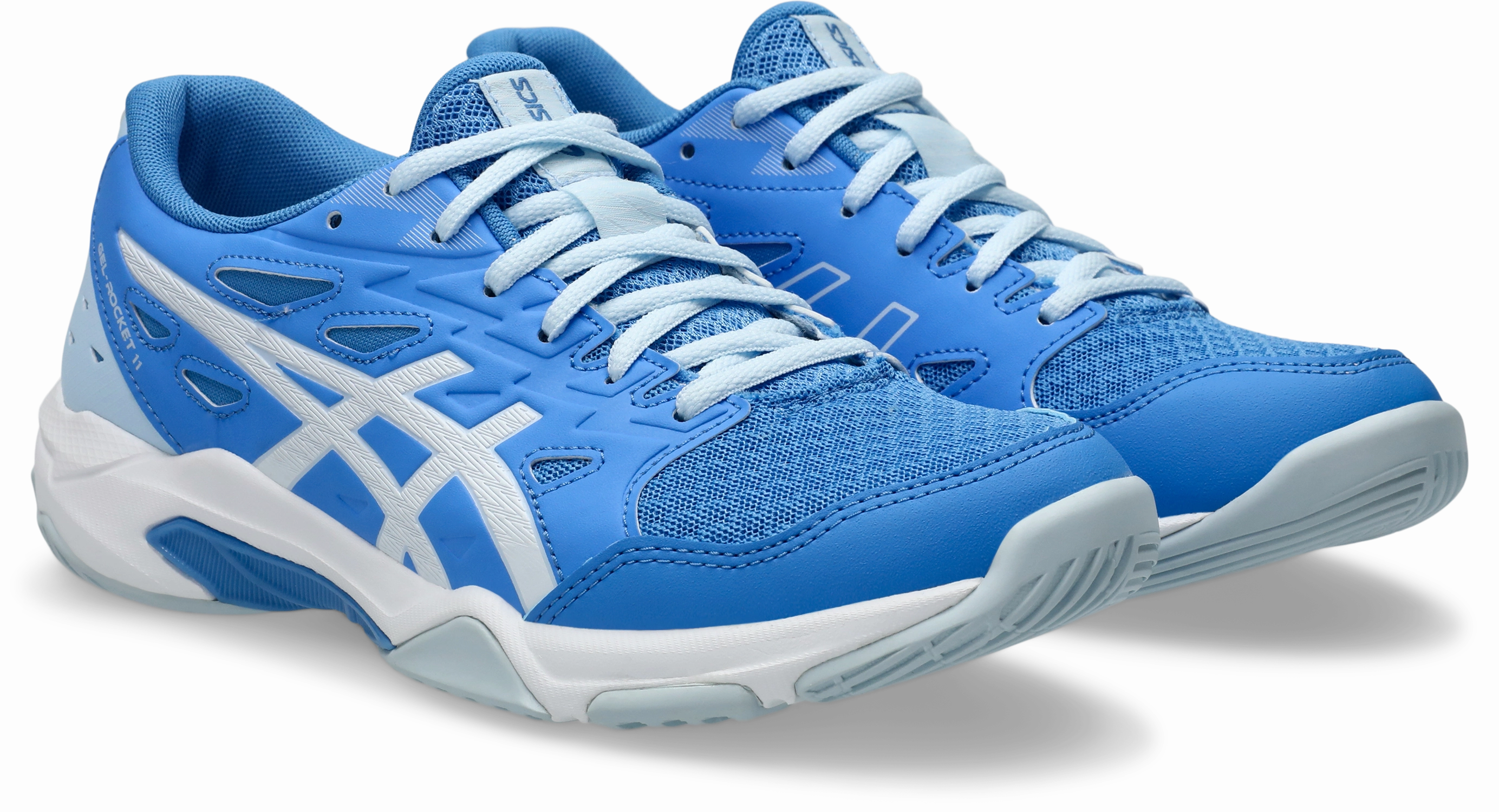 Mizuno Volleyball Shoes Rx2 Asics Womens Gel Rocket 11 Indoor Court Shoes - Blue Coast/White