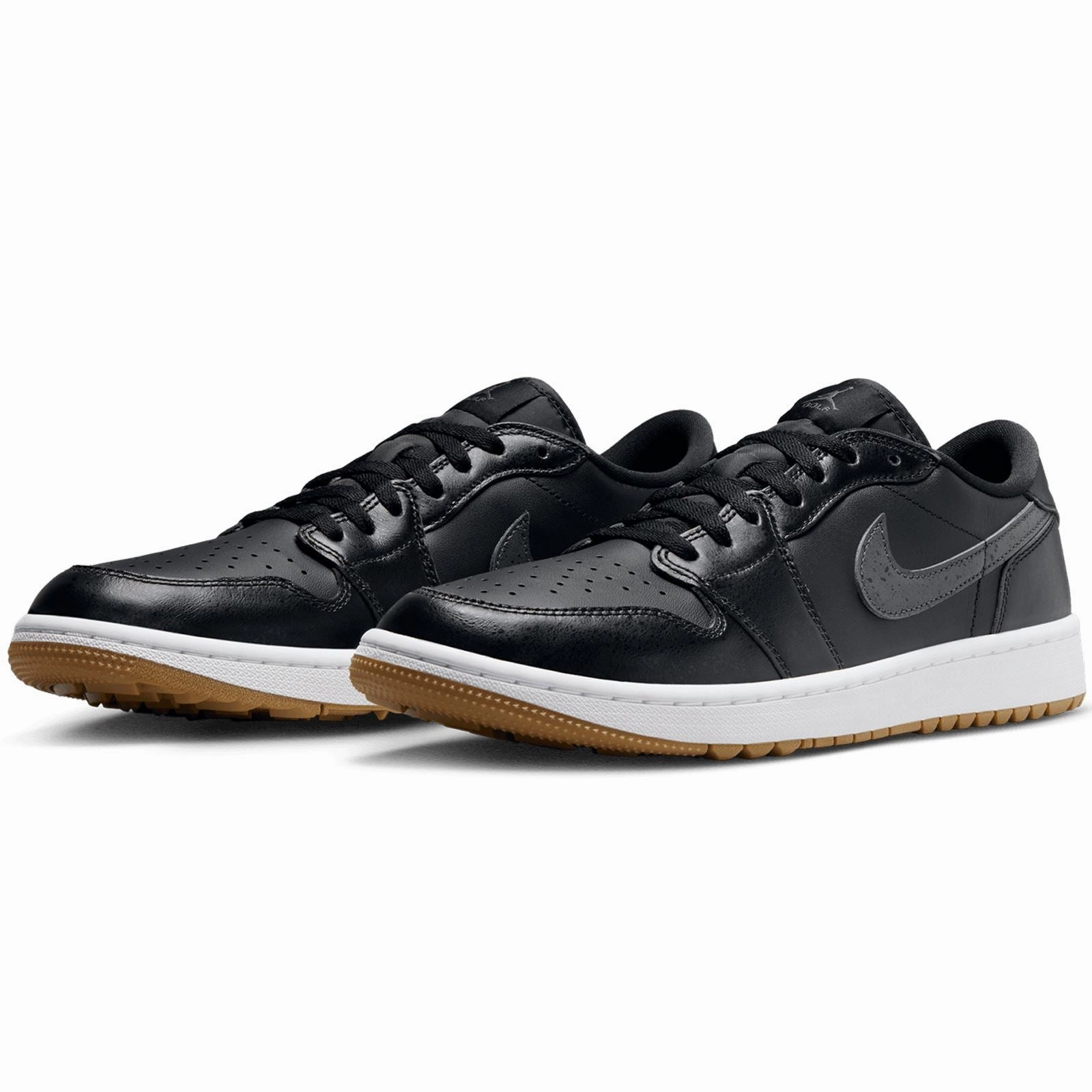 Air Jordan 1 Low G Black/Anthracite/Gum Med Brown/White Turf Shoes Nike