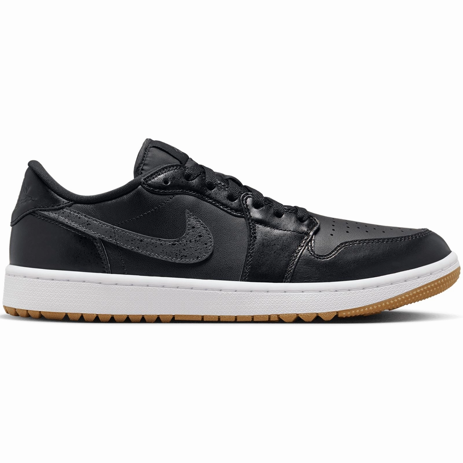 Air Jordan 1 Low G Black/Anthracite/Gum Med Brown/White Slides Nike Shoes