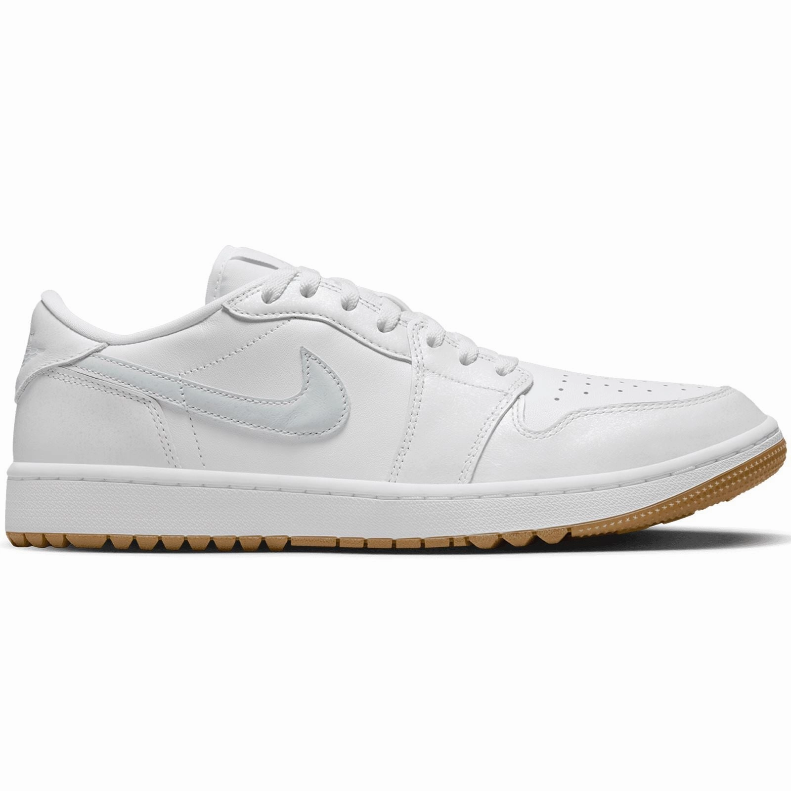 Air Jordan 1 Low G White/Pure Platinum/Gum Med Brown Basketball Shoes Nike Air Jordan