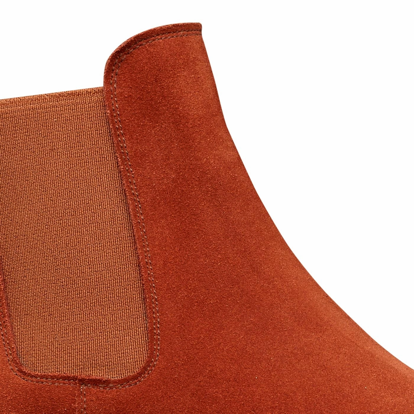 Poppy Terracotta Suede Crepe Sole Suede Chelsea Boots