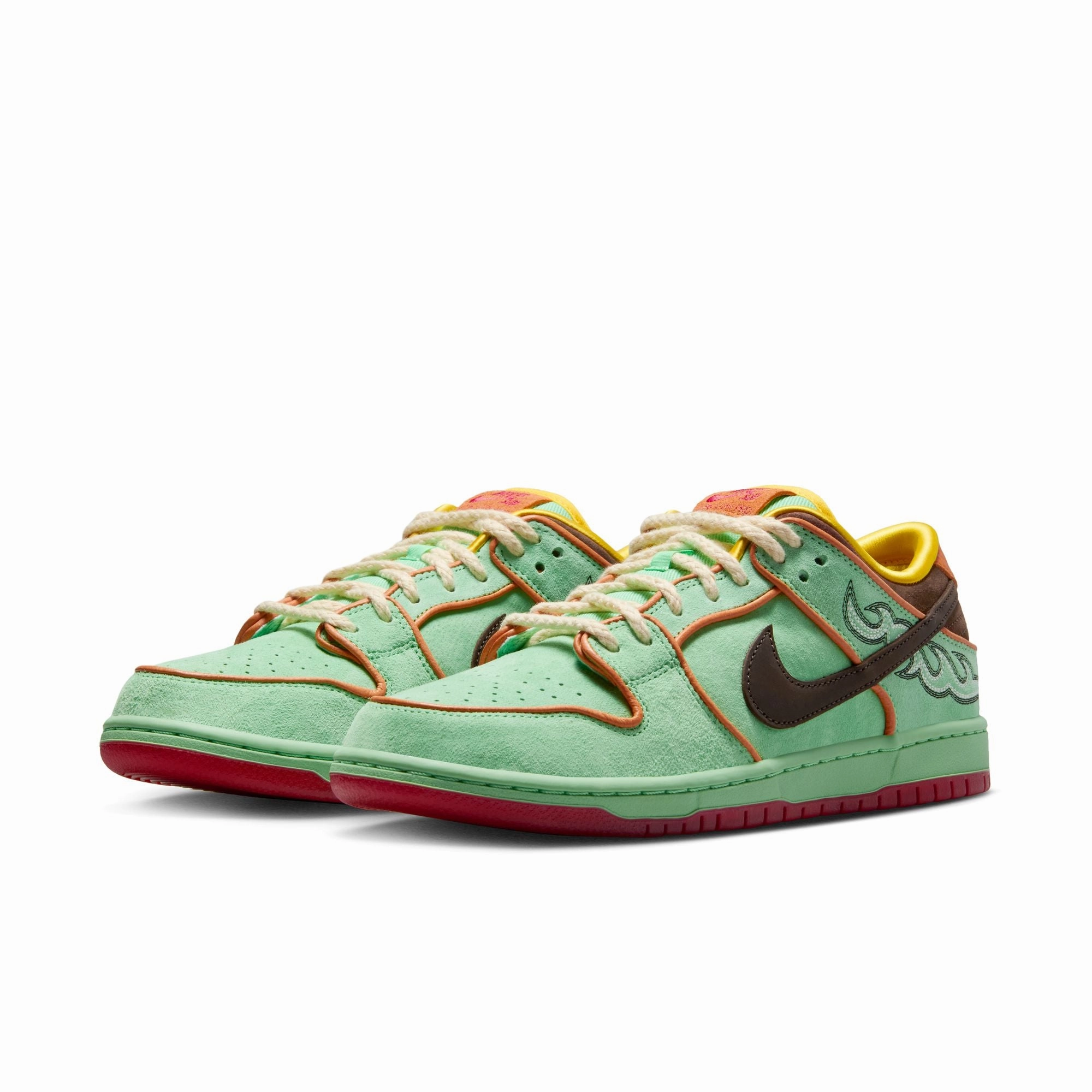 Nike Shox Shoe Nike SB - 'Rodeo' Dunk Low Pro Shoes - Tourmaline / Baroque Brown - Monarch