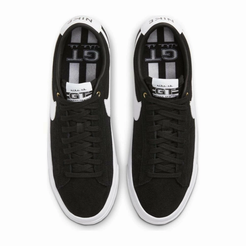 Zip Up Shoes Nike Nike SB - Blazer Low Pro GT Shoes Black/White-Black-Gum Light Brown