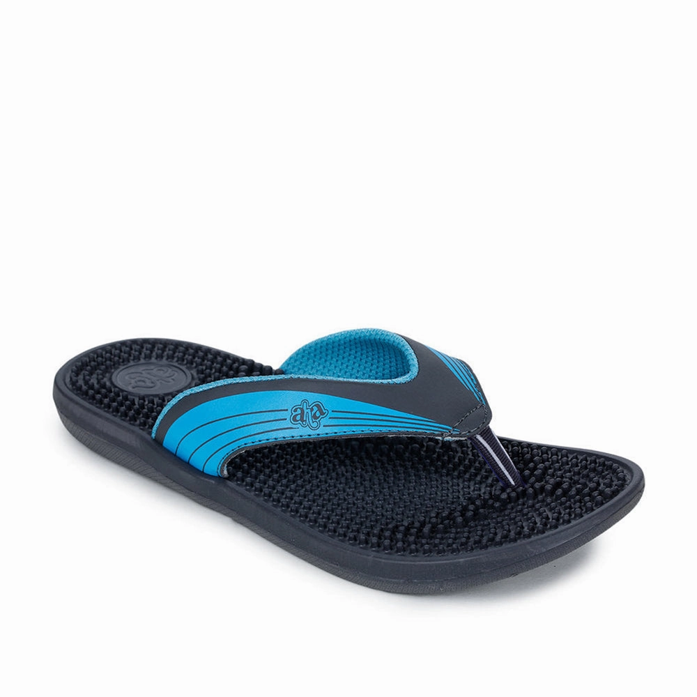 A-HA Casual Grey Flip Flops For Women ADAM-KT-2 By Liberty Angel In Flip Flops