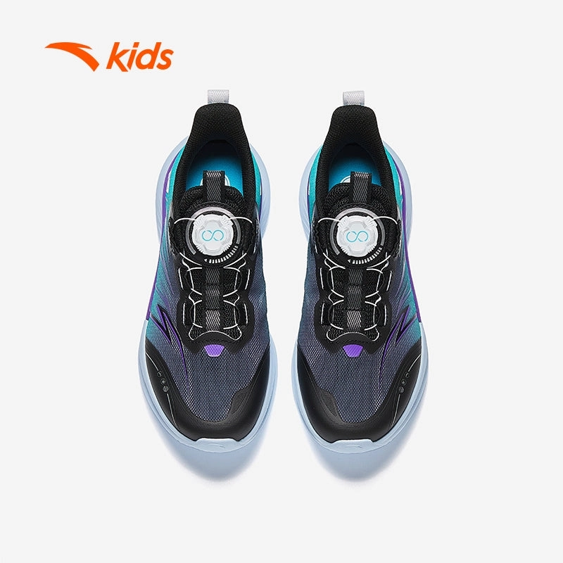 anta kids boys kyrie irving running shoes A125C5514-3 -blue/blue/purple Villain Skate Shoe