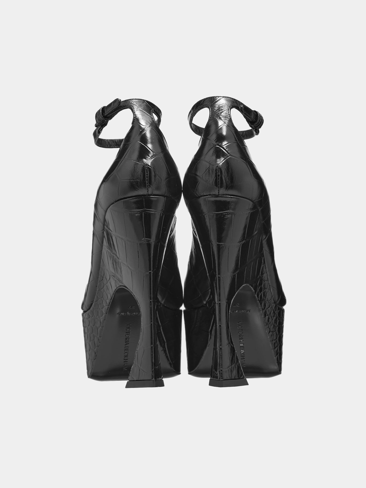 Ankle Boots 80s Ankle Strap Wedge Pump (BE41200A-18100-BLACK)