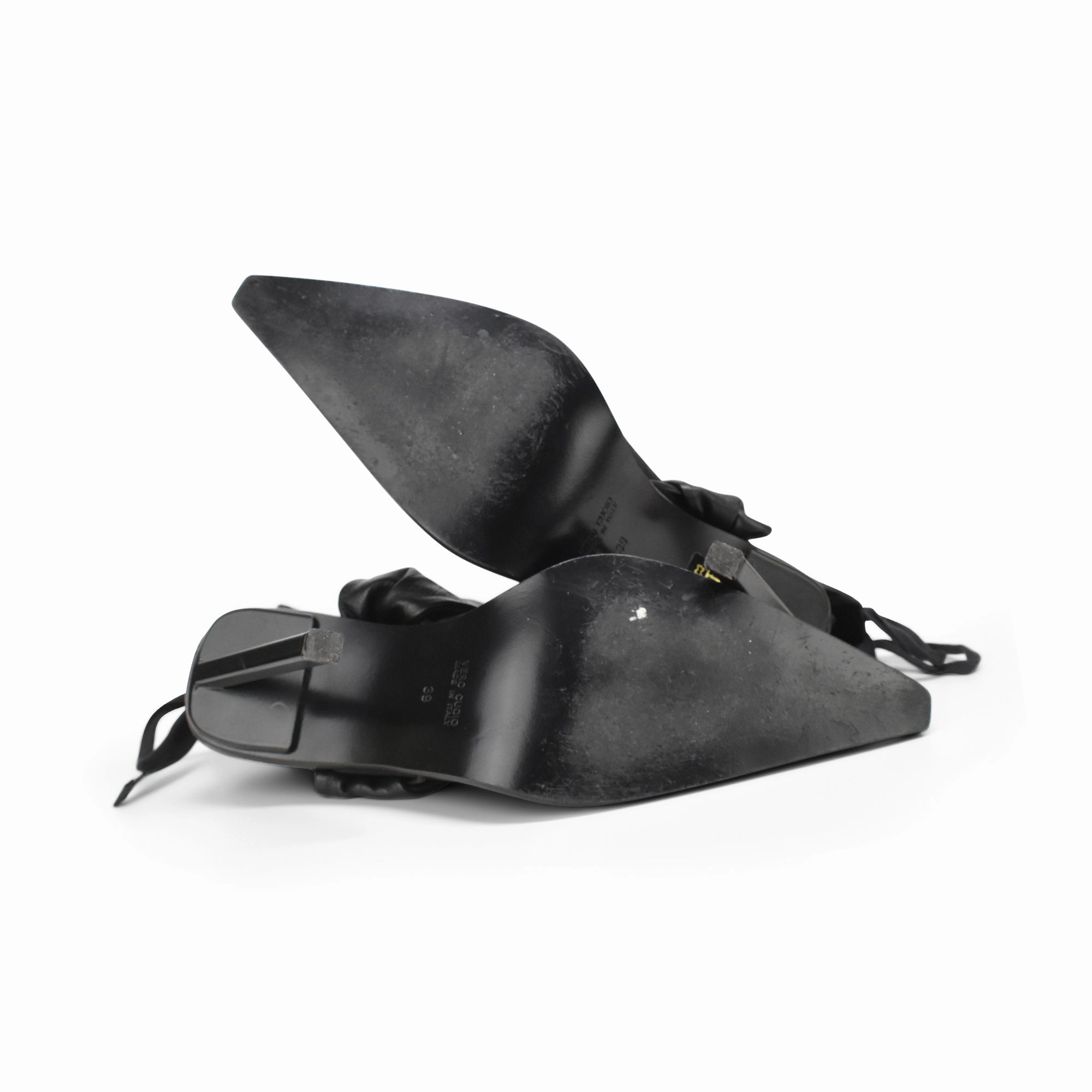 Ann Demeulemeester Wrap Heels - Women's 39 Ballet Ankle Boots