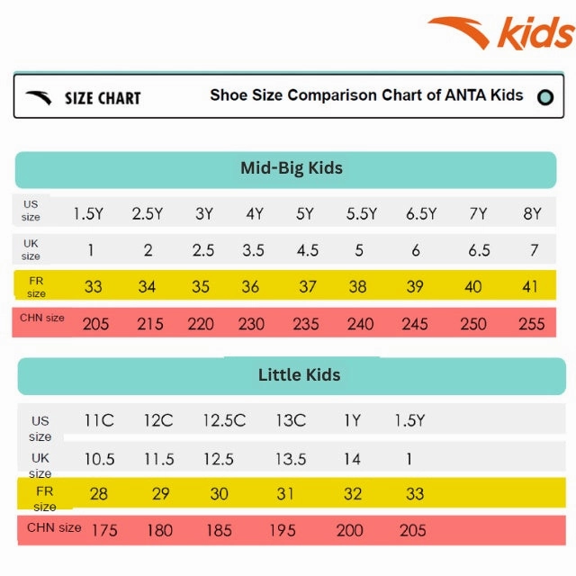 anta kids boys big kids running shoes -3125A5523-6 (kasut larian kanak lelaki) Chunky  Skate