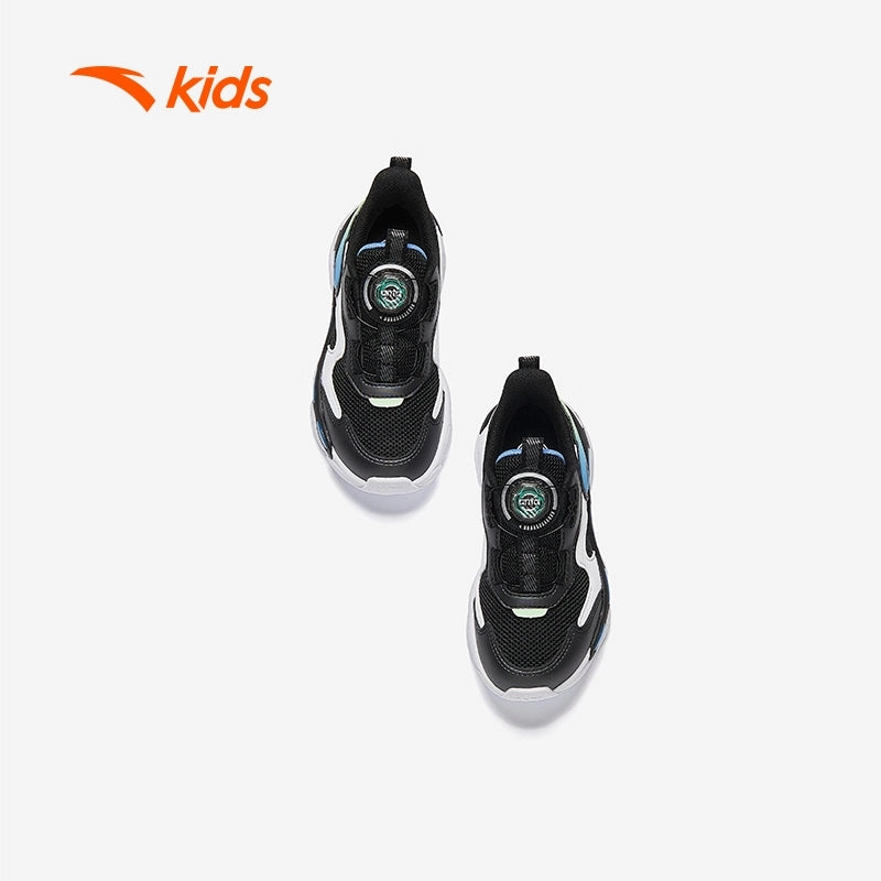 anta kids boys casual shoes 3125C9921-1 -black/white/blue (kasut kasual kanak lelaki) Andy Macdonald Skate