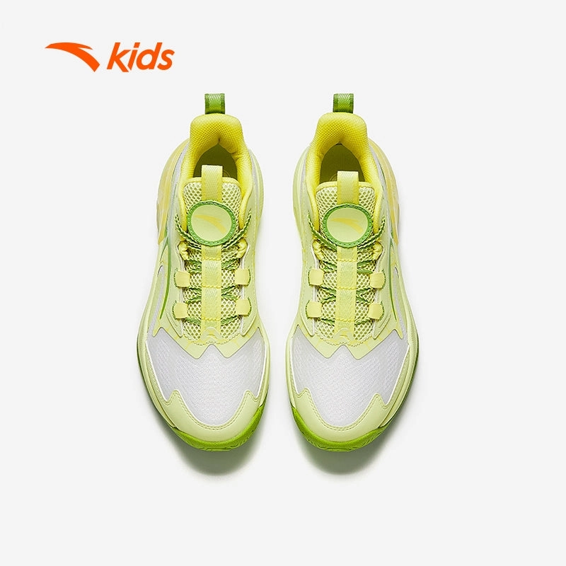 anta kids boys kyrie irving basketball shoes A125C1107-3 -white/green/yellow Caballero Skate