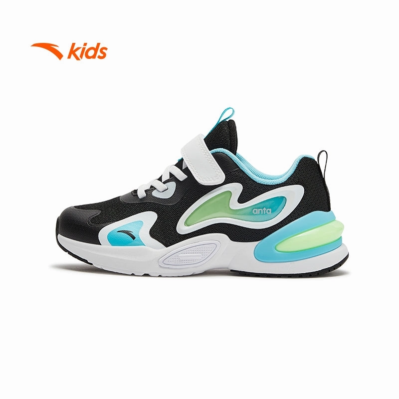 anta kids unisex superanta casual shoes 332529904U-1 -black/white/blue Sb Chron Slip Skate Shoes