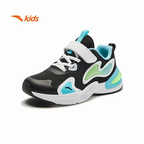 anta kids unisex superanta casual shoes 332529904U-1 -black/white/blue E's Skate Shoes