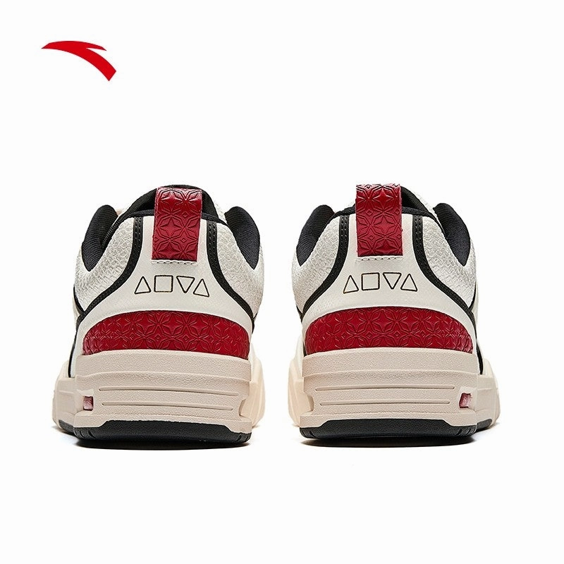 ANTA Men AOJIE CNY Skate Shoes 112518040-14 -White/Black/Red (Kasut Kasual/Sniker Lelaki 2000 Fashion Skate
