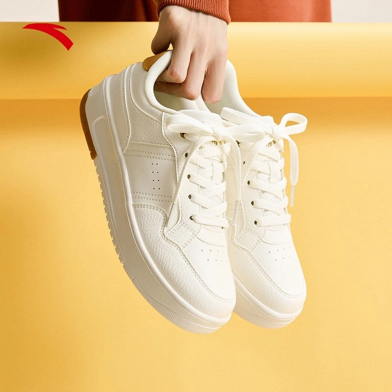 ANTA Women Bamboo-Breaker Skate Shoes 1225A8012-1 -Ivory White (Kasut Kasual Perempuan) Lynx Zero Skate Shoes