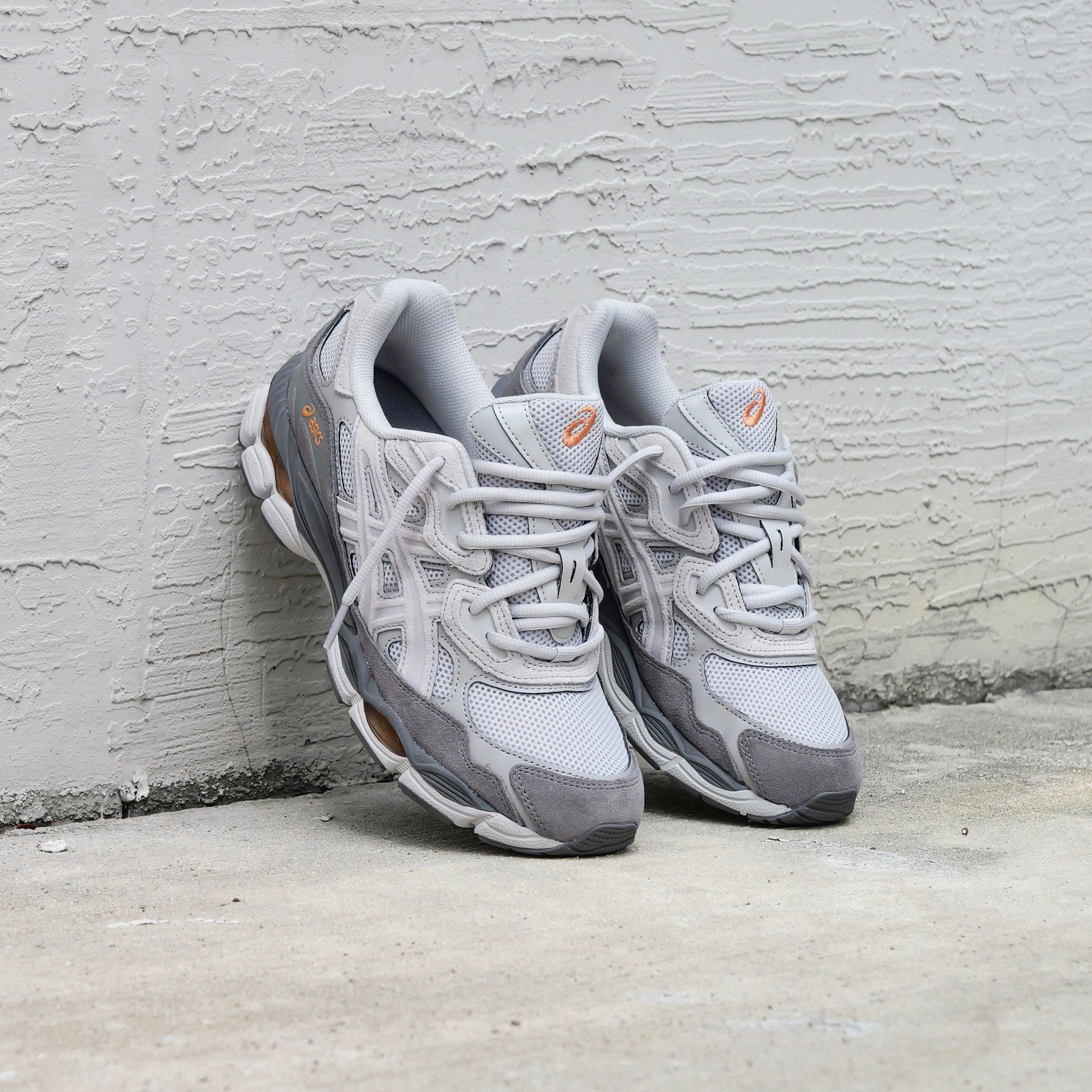 Mens Asics Gel-NYC (Cloud Grey/Cement Grey) Asics Shoes Supinators