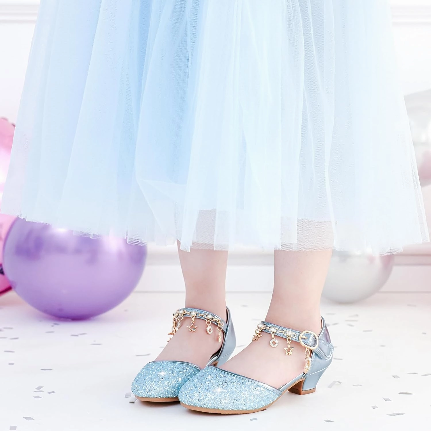 Asics Yuji Nishida Shoes Furdeour Girls Dress Shoes Princess Crystal High Heels Closed Toe Party Wedding Flower Girls Shoes Toddler Little Big Kid