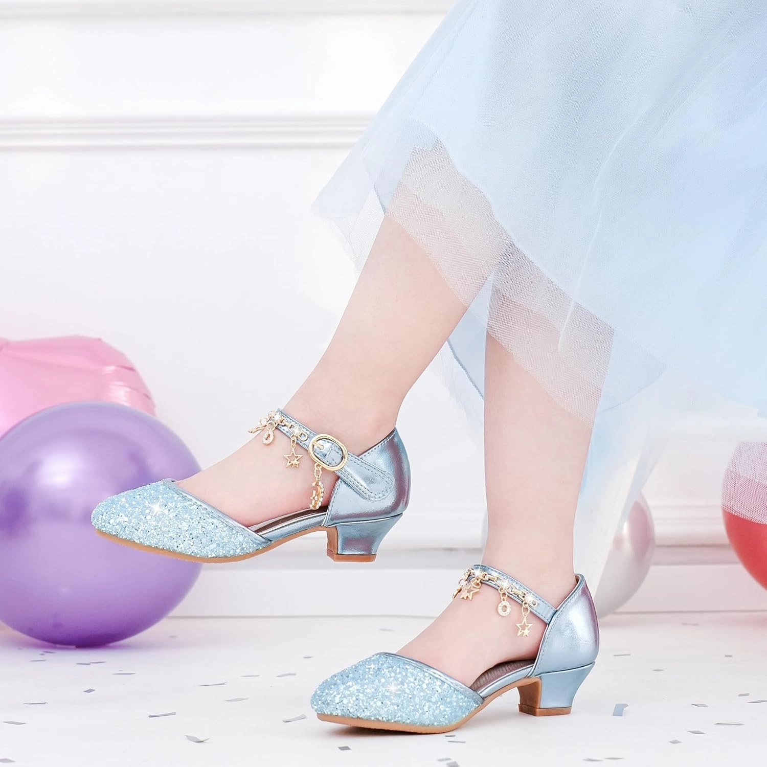 Best Asics Walking Shoes For Knee Pain Furdeour Girls Dress Shoes Princess Crystal High Heels Closed Toe Party Wedding Flower Girls Shoes Toddler Little Big Kid