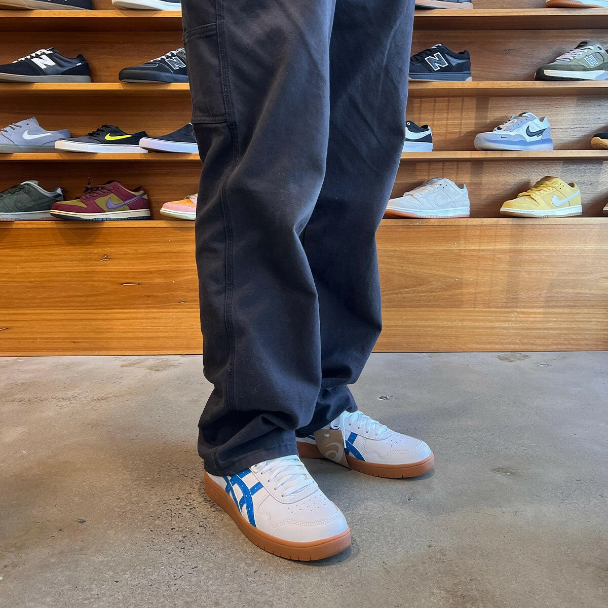 Asics - Japan Pro Shoes White/Directoire Blue Slip Resistant Shoes Asics