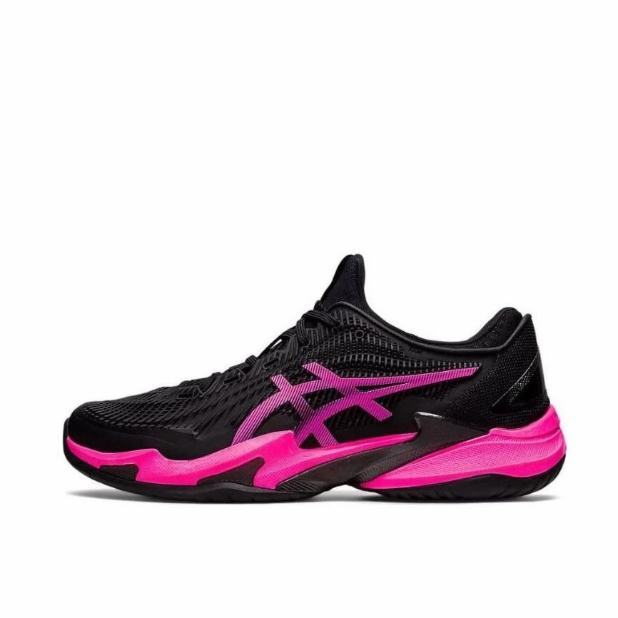 Asics Turf Field Hockey Shoes ASICS Court FF 3 'Black Hot Pink' 1041A370-001
