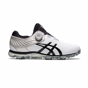 Asics Shoes Sports ASICS Gel Ace Pro 5 BOA Men's Spiked Shoes (White/Black)