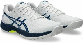 Tennis Shoes Asics ASICS GEL-GAME 9 Men's Tennis Shoes, 104 (white/maco blue), 28.5 cm 2E