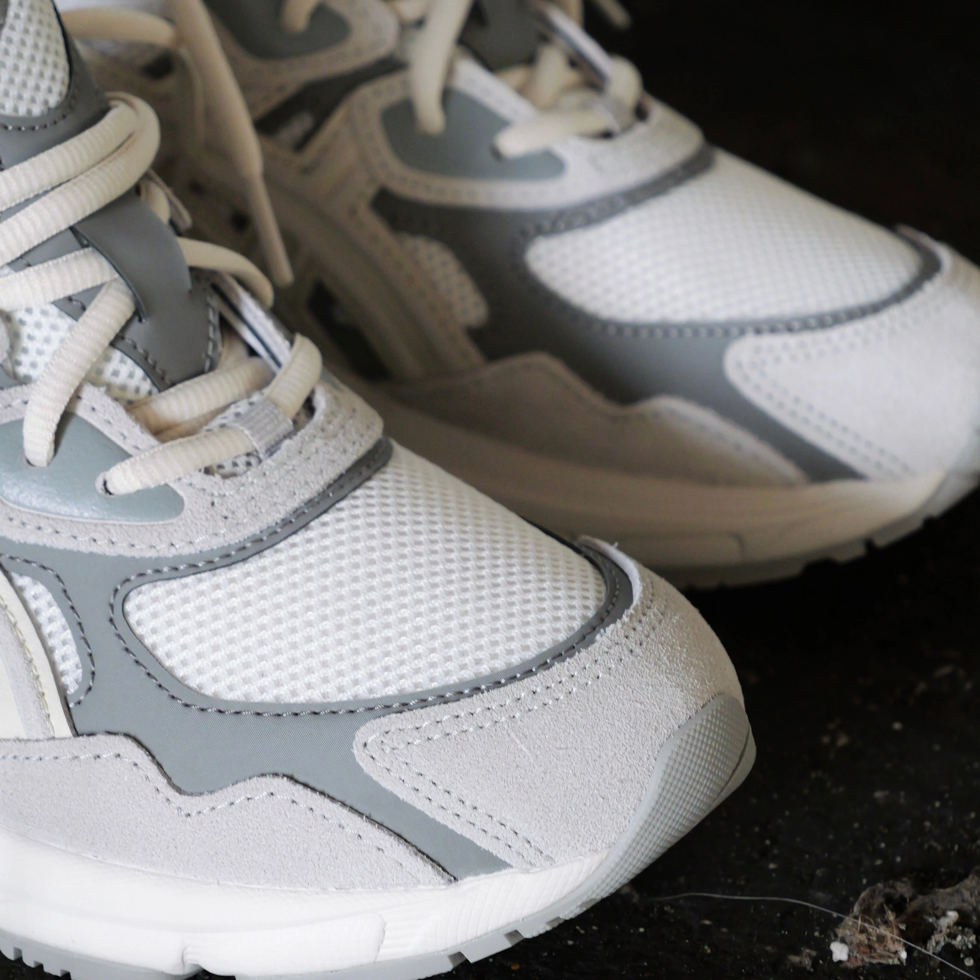 Asics Gel-Nyc Grade School (Cream/Oyster Grey) Flex Experience Running Shoes