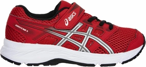 Asics Shoes For Supination ASICS Kid's Contend 5 Pre-School Running Shoes, Classic Red/Silver, 10
