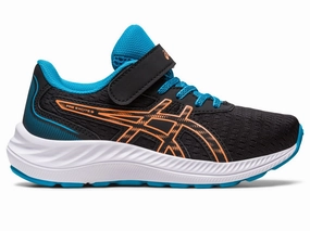 Asics Gel Excite 10 Running Shoes Asics Kid's Pre Excite 9 PS - Black/Sun Peach