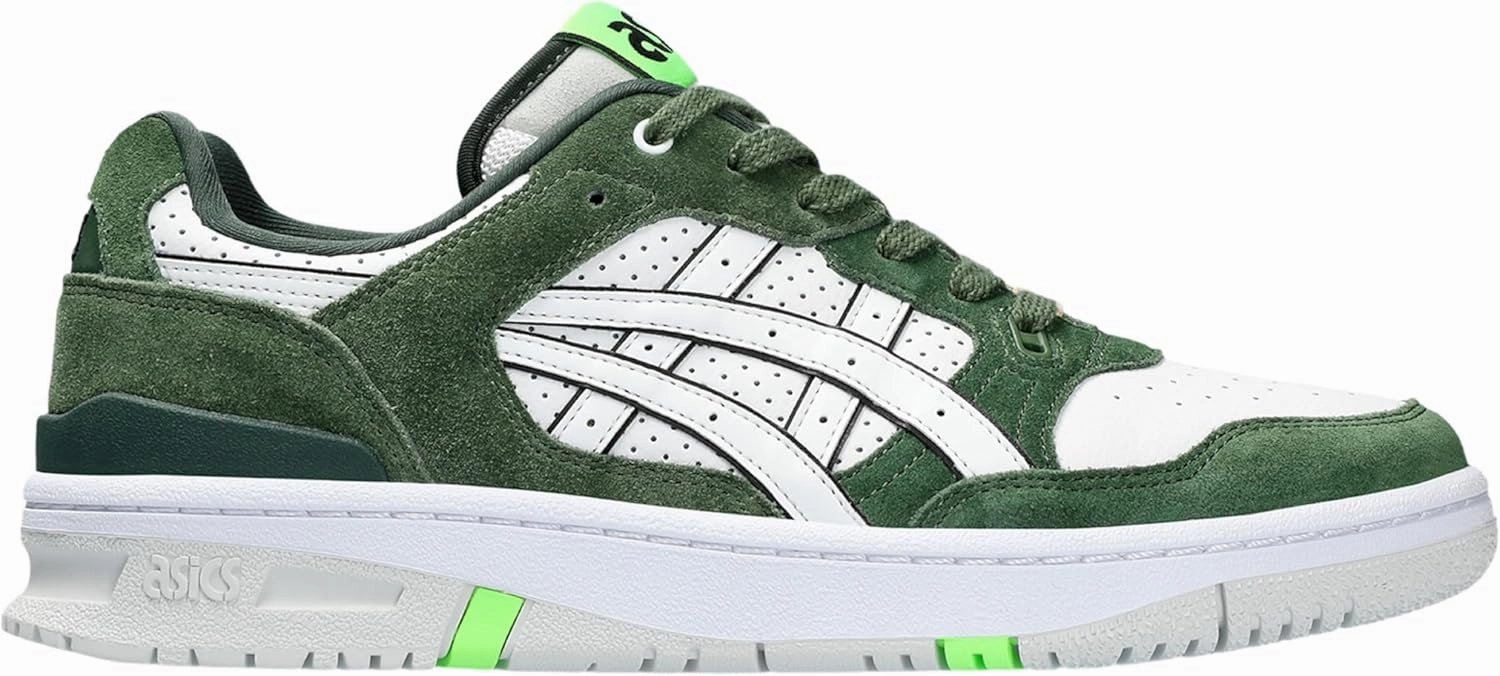 ASICS Men's EX89 Sportstyle Shoe (White/White/Olive, US Footwear Size System, Adult, Men, Numeric, Medium, 10.5) Asics Soccer Turf Shoes