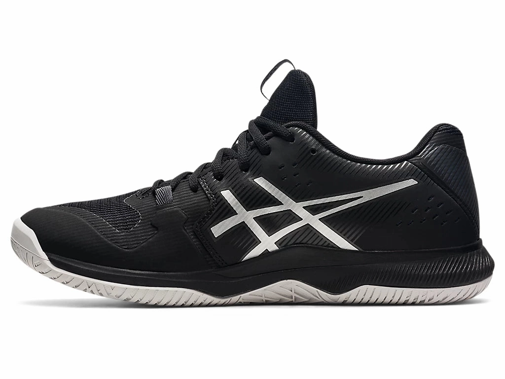 Asics Men's Gel-Tactic Volleyball shoe - black/pure silver CLOSEOUT - NO RETURNS Sale Asics Running Shoes