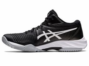 Asics Men's Netburner Ballistic FF MT 3 - black/white CLOSEOUT - NO RETURNS Asics Clay Court Shoes