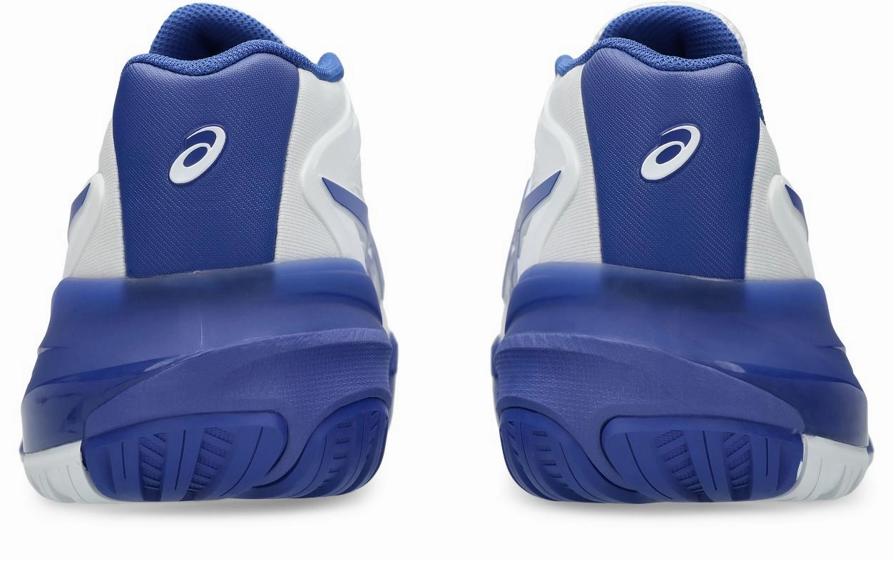 Asics Mens Gel Resolution X (Hardcourt) Wide (2E) Tennis Shoe - White/Dark Cobalt Vionic Tennis Shoes Qvc