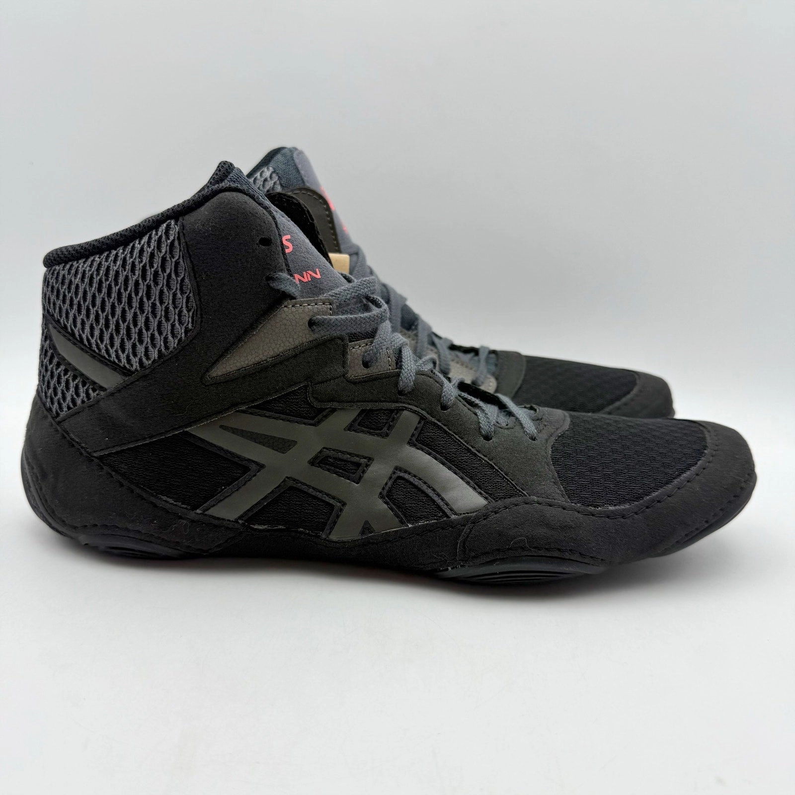 Asics Mens SnapDown 3 Wrestling Shoes US 10.5 M EU 43.5 Black Gunmetal NIB Asics Ex89 Basketball Shoe
