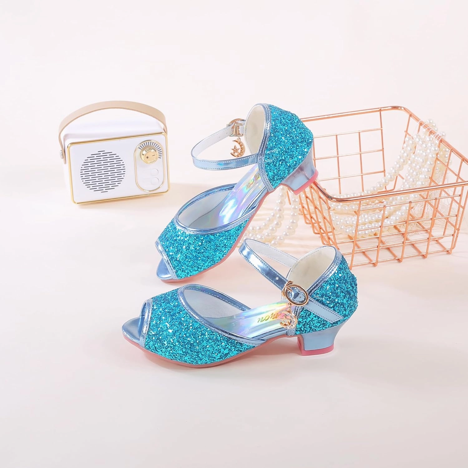 Girls Mary Jane Glitter Wedding Party Dress Shoes Princess Flower Strap Shoes Asics Hyper Speed Running Shoes